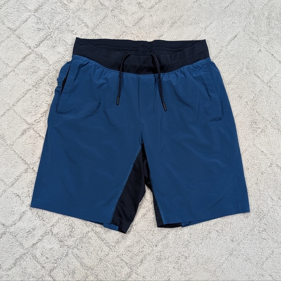Lululemon Shorts Mens L Blue THE Lined Running Train Outdoor 10” - Picture 1 of 7